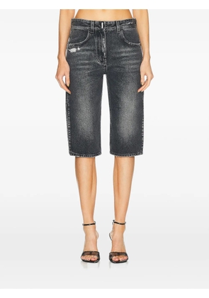 Givenchy distressed-effect denim shorts - Black