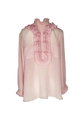 Prada Pre-Owned ruffled button-down blouse - Pink