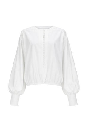 Balmain balloon-sleeve blouse - White