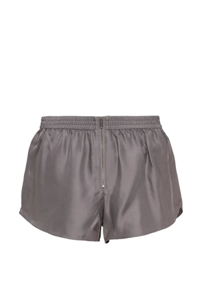 Alexander Wang silk track mini shorts - Grey