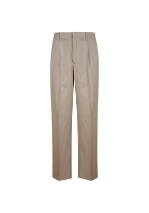 Incotex pleated-waistband straight-leg trousers - Neutrals