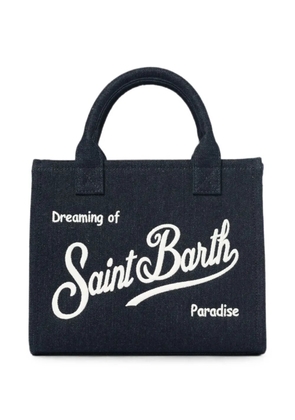 MC2 Saint Barth Vanity logo-embroidered tote bag - Blue
