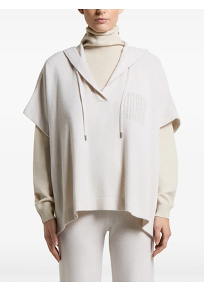 Peserico short-sleeve hoodie - Neutrals
