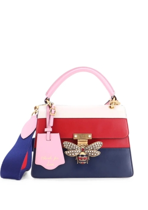 Gucci Pre-Owned Queen Margaret Top Handle Bag Colorblock Leather Small satchel - Blue
