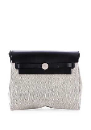 Hermès Pre-Owned Herbag Zip Toile and Leather 20 shoulder bag - Black