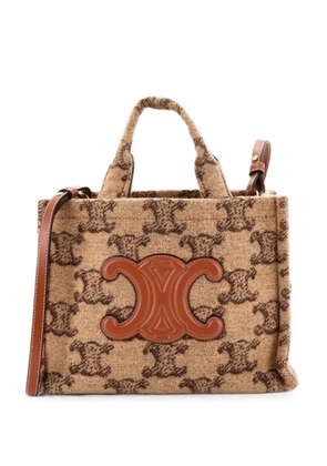 Celine Pre-Owned Cabas Thais Triomphe Wool Small tote bag - Brown