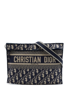 Christian Dior Pre-Owned 2010 Oblique Canvas Flat crossbody bag - Blue