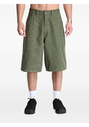 dime logo-patch shorts - Green