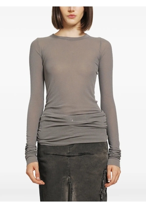 Rick Owens Tower ribbed T-shirt - Grey