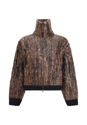 Brunello Cucinelli sequin-embellished cardigan - Brown