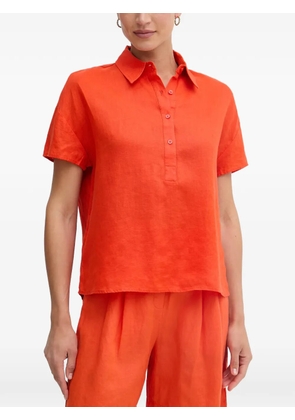Benetton short-sleeve linen shirt - Orange