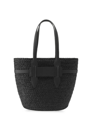 Helen Kaminski woven raffia tote bag - Black