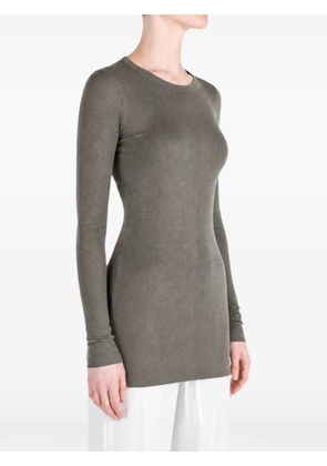 Rick Owens ribbed-knit long-sleeve top - Green