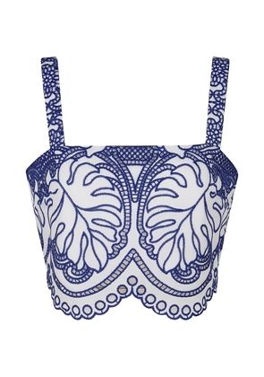 Borgo De Nor Delia embroidered top - White