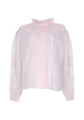 MARANT ÉTOILE Leota ruffled-detailing blouse - Pink
