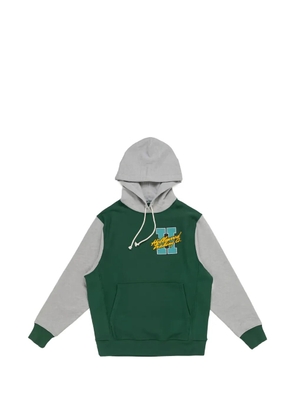 Htc Los Angeles MY HOOD logo-patch drawstring hoodie - Green