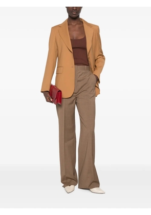 Max Mara stripe-pattern straight-leg trousers - Brown