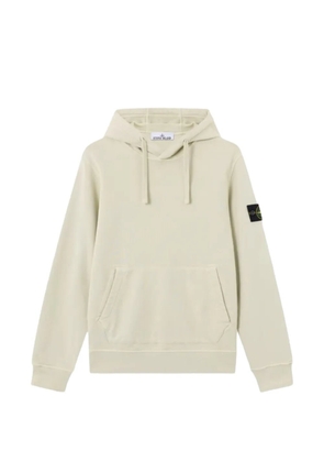 Stone Island logo-patch hoodie - Neutrals