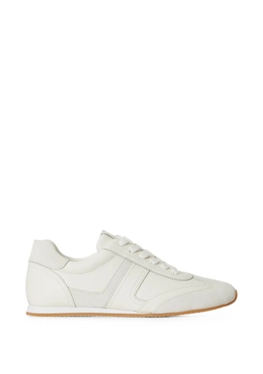 Lauren Ralph Lauren lace-up leather sneakers - White