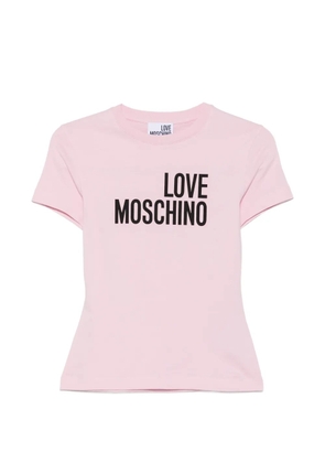 Love Moschino logo-print T-shirt - Pink