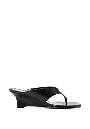 Stuart Weitzman wedge-heel sandals - Black