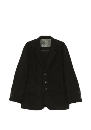 Ziggy Chen single-breasted notched-lapels jacket - Black