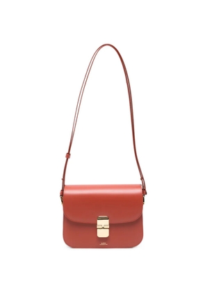 A.P.C. Grace leather shoulder bag - Orange