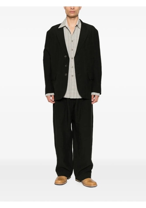 Ziggy Chen single-breasted notched-lapels jacket - Black