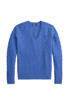 Polo Ralph Lauren cable-knit V-neck sweater - Blue