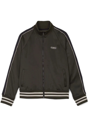 Purple Brand striped-edge lightweight jacket - Green