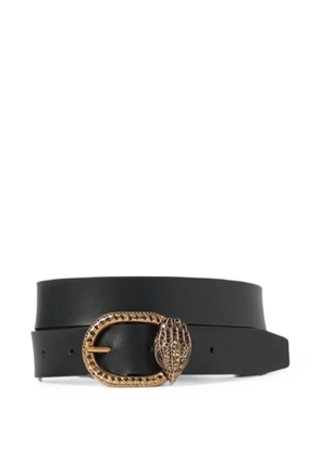 Kurt Geiger London crystal-embellished Eagle Head belt - Black