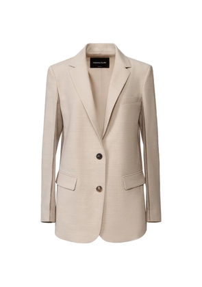 Fabiana Filippi beaded-trim single-breasted blazer - Neutrals