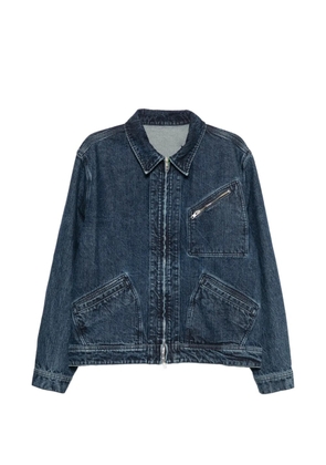 Kenzo Signature Utility logo-embroidered denim jacket - Blue