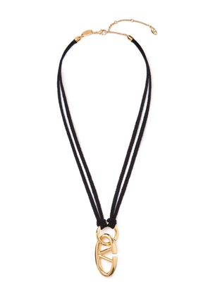 Valentino Garavani VLogo rope necklace - Black