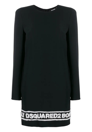 DSQUARED2 logo hem dress - Black
