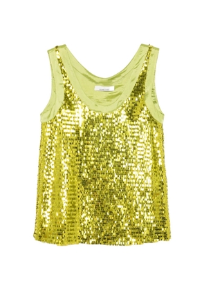 Liviana Conti sequin-embellished sleeveless top - Green