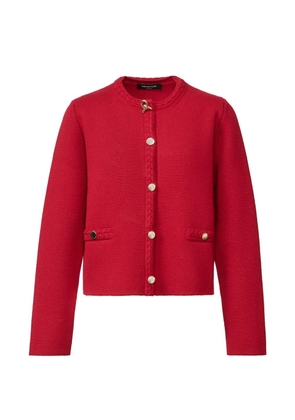 Fabiana Filippi braided-trim button-up jacket - Red