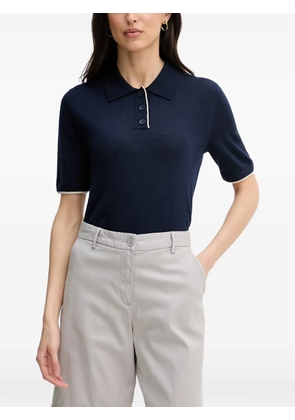 Benetton contrast-trim polo shirt - Blue