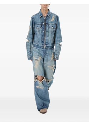 MASU distressed wide-leg jeans - Blue