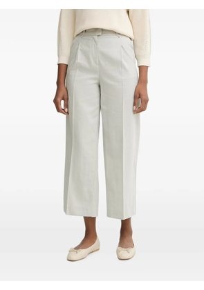 Benetton pressed-crease wide-leg trousers - Grey
