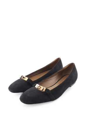 Hermès Pre-Owned Bilbao Kelly turn-lock ballet flats - Black