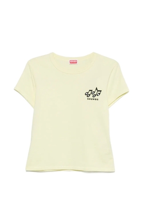Kenzo Kenzo Sounds embroidered crew-neck T-shirt - Yellow