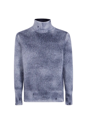 Avant Toi distressed roll-neck sweater - Grey
