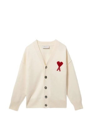 AMI Paris Ami de Coeur cardigan - Neutrals