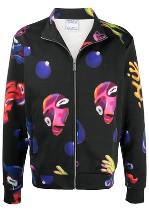 COUNTY OF MILAN Crazy Faces print jacket - Black
