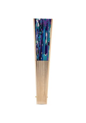 PUCCI Vivara print hand fan - Blue
