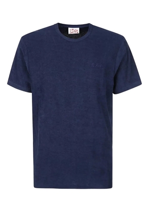 MC2 Saint Barth embroidered-logo cotton T-shirt - Blue