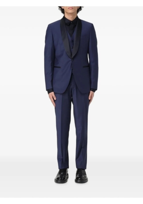 COLAMARINO shawl-lapel three-piece suit - Blue