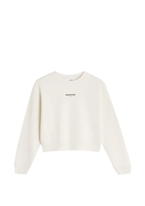 Maison Kitsuné logo-print sweatshirt - Neutrals