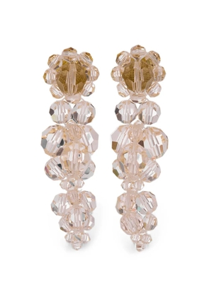 Simone Rocha crystal-embellished drop earrings - Pink